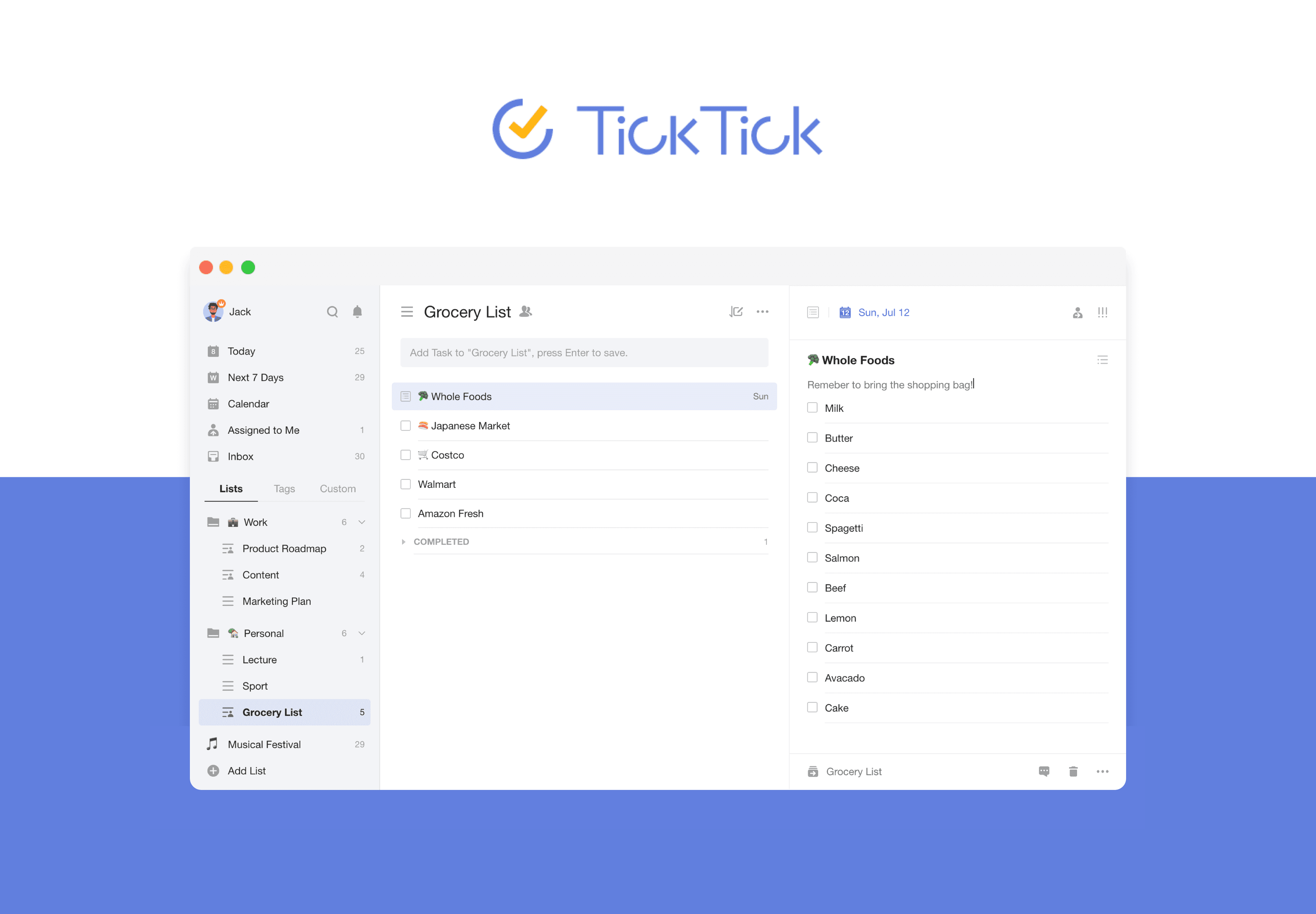 tick tick todo app image