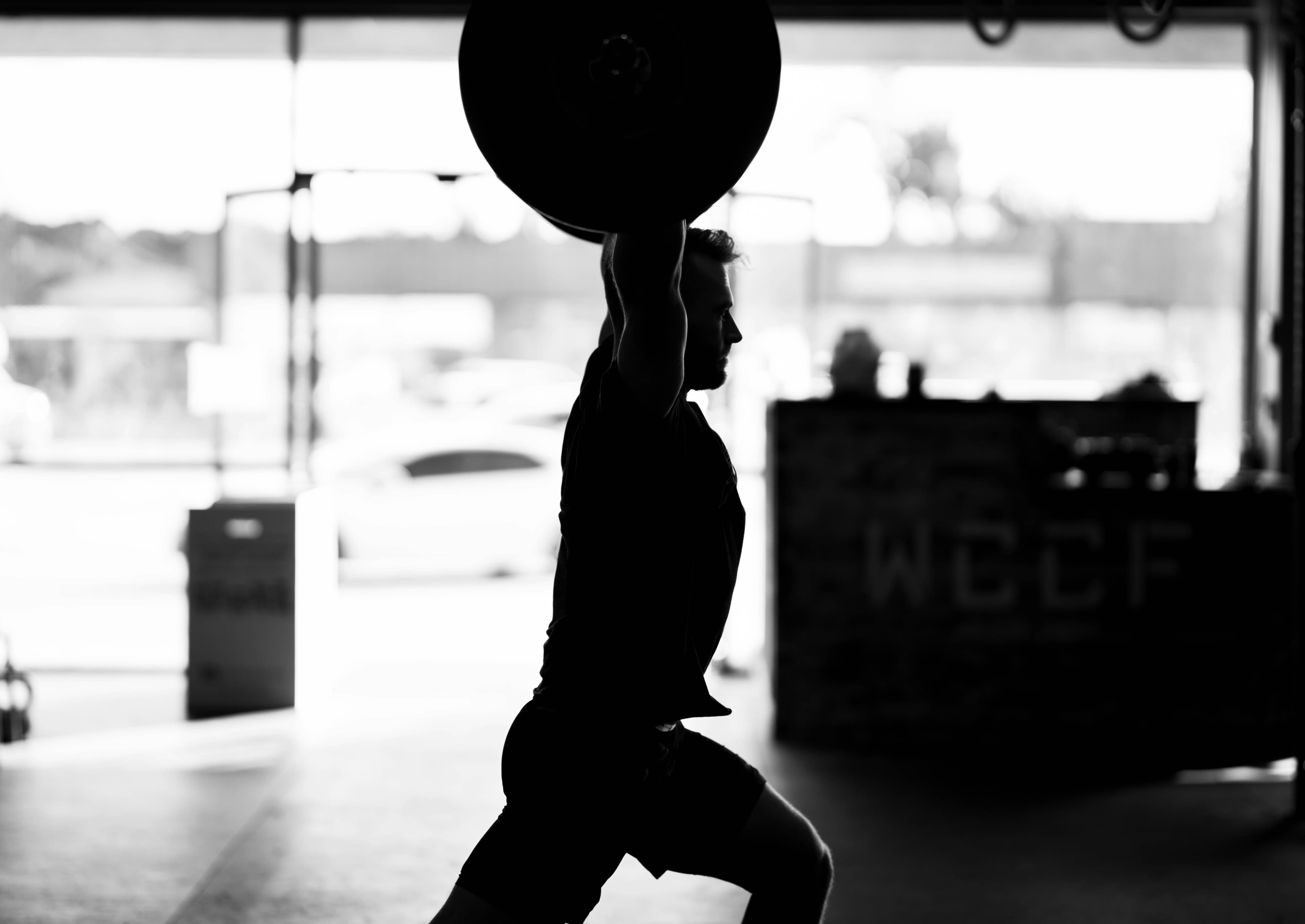 Person lifting heavy weight image